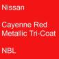 Preview: Nissan, Cayenne Red Metallic Tricoat, NBL.